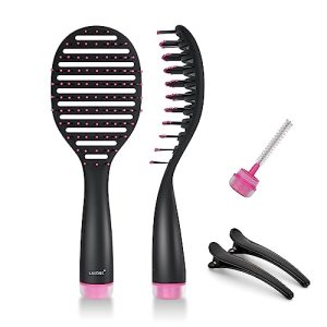 3-Inch Swivel Styling Brush for Effortless Detangling and Smooth Hair, All Hair Types