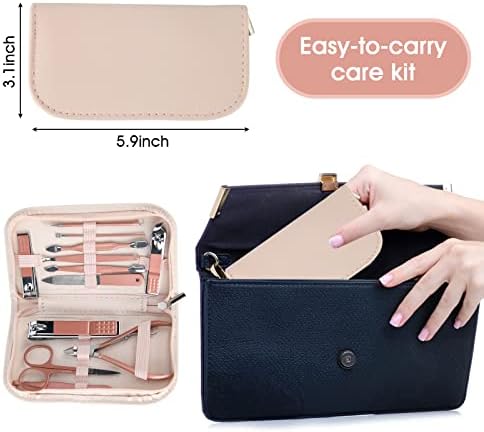 Ergonomic Rose Gold Nail Clippers for Effortless Nail Trimming with Comfort Grip - Image 3