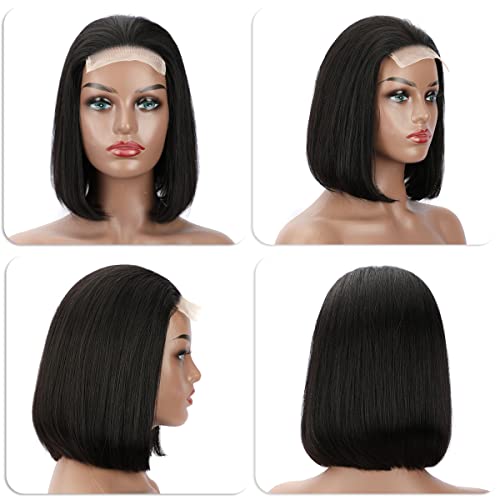 Bob Style 100% Human Hair Wig for Women, Natural Look, Adjustable Cap Size - Image 2