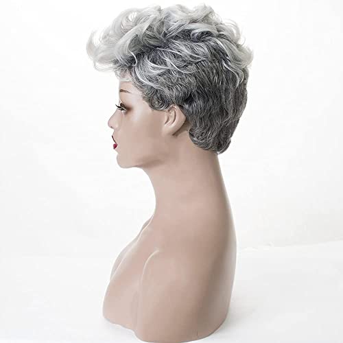 ?Gray African American Human Hair Wig? - Image 3