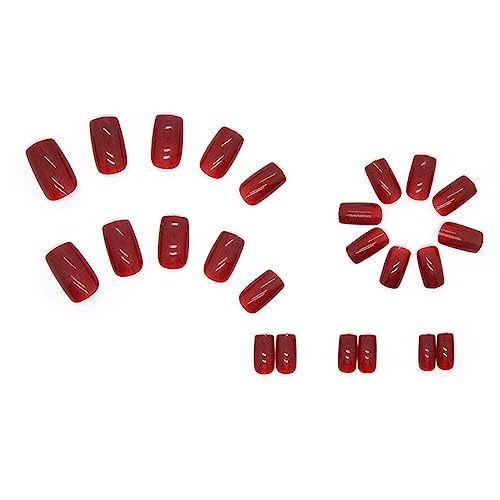 Trendy Solid Color Acrylic Nails Set for a Stylish At-Home Manicure - Medium Length - Image 5