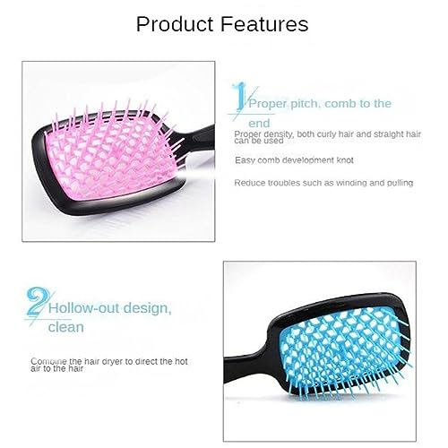 Prairie Sunrise Detangling Hair Brush with Gentle Soft Bristles for Effortless Styling - Image 4