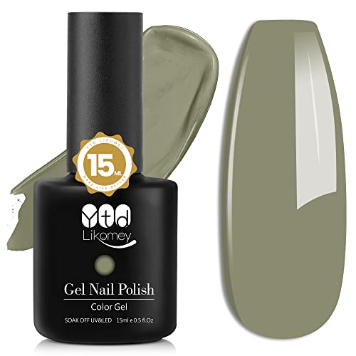 Army Green Chip-Resistant Nail Polish 0.5 fl oz Long-Lasting Wear
