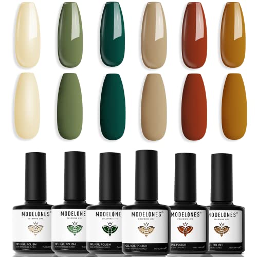 August Gel Nail Color Set 6 Trendy Seasonal Shades Nail Art
