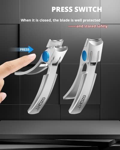 Szqht Precision Nail Clippers for Perfectly Trimmed Nails - Stainless Steel, Medium Size - Image 6