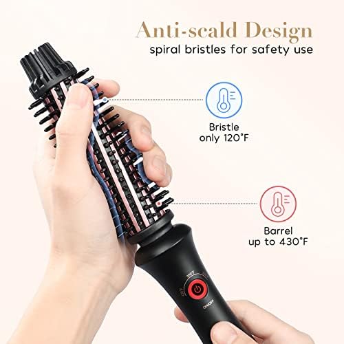 2-in-1 Heated Styling Brush for Effortless Curls and Smooth Hair Finish - Image 4