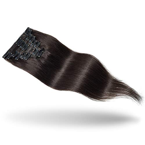 Premium Quality 22-inch Human Hair Clip-In Extensions for Instant Volume - Image 2
