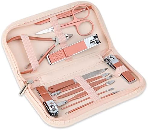 Ergonomic Rose Gold Nail Clippers for Effortless Nail Trimming with Comfort Grip
