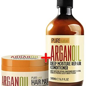 Art Naturals Argan Oil Hair Mask 8 Ounce Hydrating Treatment for Dry Hair