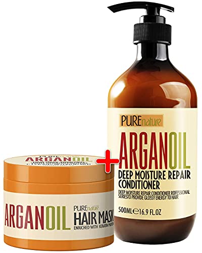 Art Naturals Argan Oil Hair Mask 8 Ounce Hydrating Treatment for Dry Hair