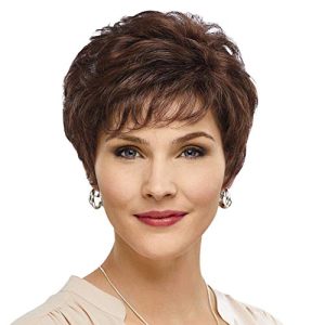 Crown Human Hair Wig for Women Medium Length 150% Density Natural Look