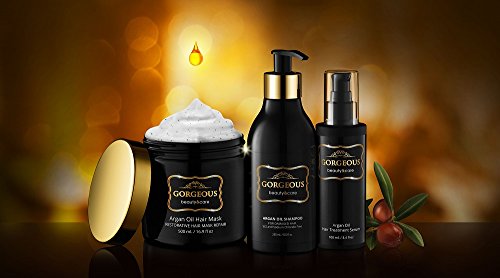 Nourishing Argan Oil Hair Treatment Set Dry Hair Revitalization 8 oz Bottle - Image 4