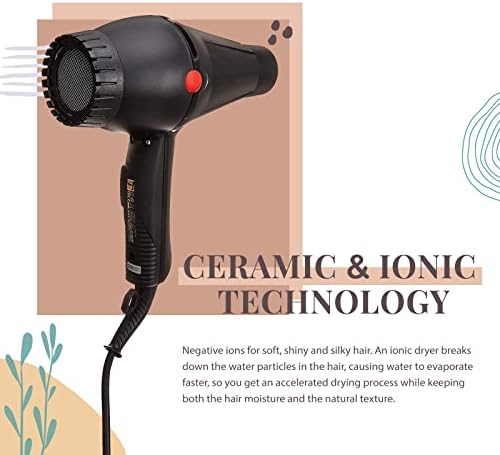 TGR 3600 Professional Hair Dryer Lightweight Compact Design High Power Easy Handling 3 Speed Settings - Image 4