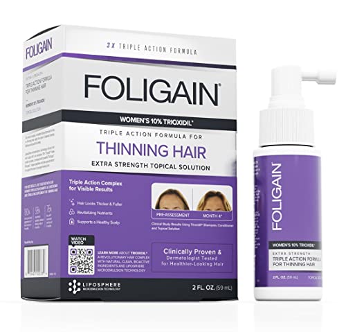 Hair serum for promoting hair growth and thickness.