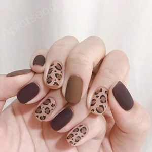 Animal Print Gel Nails