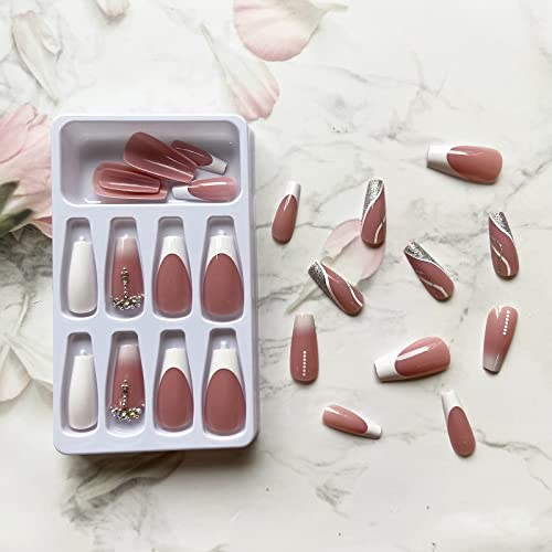 Elegant Wedding Acrylic Nail Designs 24 Piece Pack - Image 4