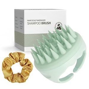 Soft cushioned hair brush for gentle styling.
