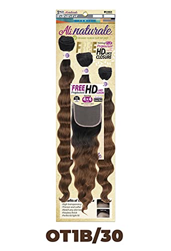 Ali Naturale Organic 18 Inch Remy Human Hair Extensions Natural Color - Image 4