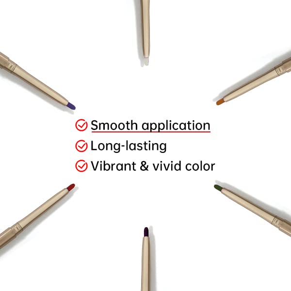 Orange eyeliner pencil for a bold pop of color. - Image 4