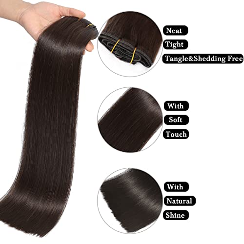 18-Inch Human Hair Clip-In Extensions for Natural Volume and Length - Image 2