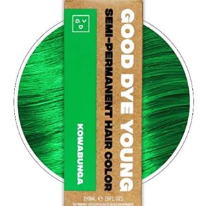 Green hair dye made with argan oil.