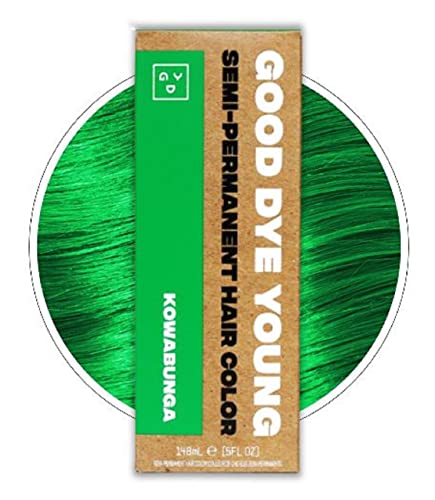 Green hair dye made with argan oil.