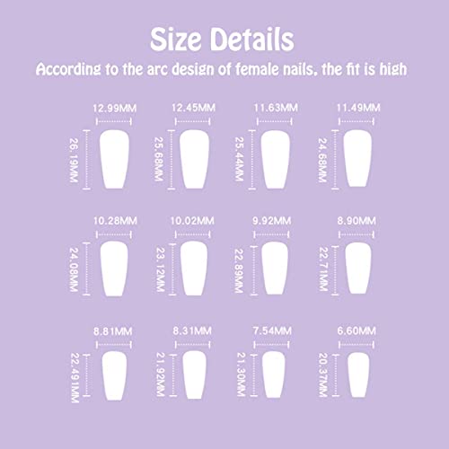 Black and Red Acrylic Coffin Nails Set for Stylish Nail Art, 24 Pieces - Image 4