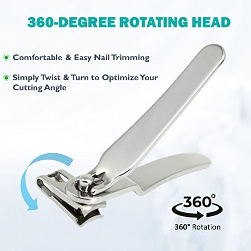 Swissklip 360 Ergonomic Nail Clippers for Easy, Precise Trims - Image 2
