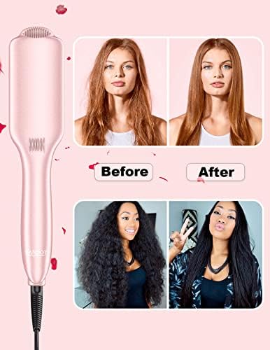 2-in-1 Hair Tool: Blow Dryer Brush Straightener - Image 5