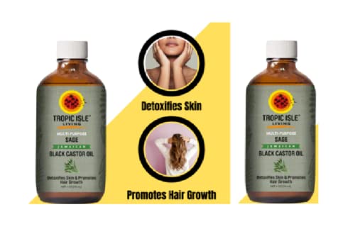 Black Castor Flaxseed Oil Leave-In Conditioner for Softness Moisture 8 oz - Image 4