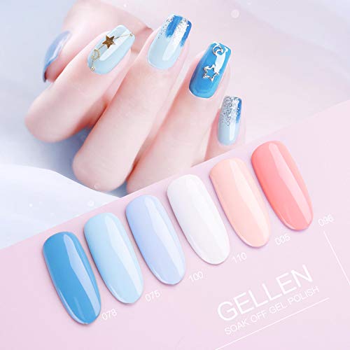 Blue and White Nail Polish 15ml, Long-Lasting, Quick-Drying Formula - Image 4