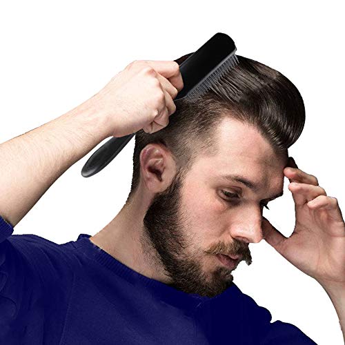 Men's Black Hair Brush for Curly Coily Hair Daily Use - Image 6