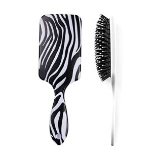 Eco-Friendly Natural Bristle Hair Brush for Sustainable Hair Care and Styling