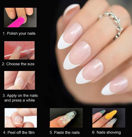 Matte Blue Acrylic Nails 24 Piece Set for Stylish and Durable Manicures - Image 7