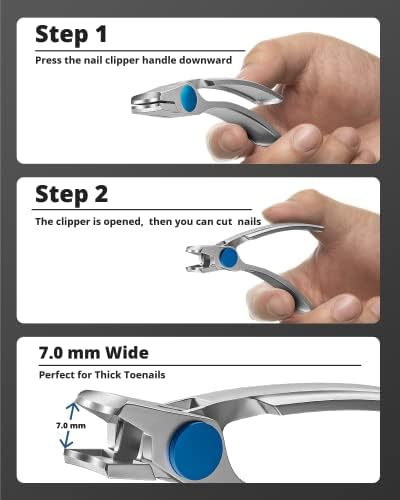 Szqht Precision Nail Clippers for Perfectly Trimmed Nails - Stainless Steel, Medium Size - Image 5