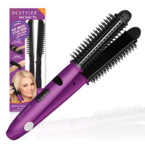 1.75 Inch Ceramic Rotating Hair Brush for Effortless Styling and Smooth Shine