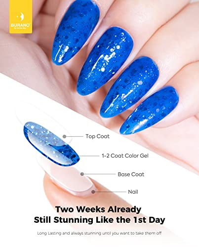 15ml Blue Glitter Gel Nail Polish with Sparkling Finish for Stunning Nail Art - Image 5