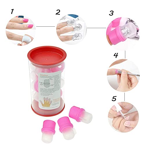 Gentle Gel Acrylic Nail Remover Kit with Easy Step-by-Step Instructions - Image 4