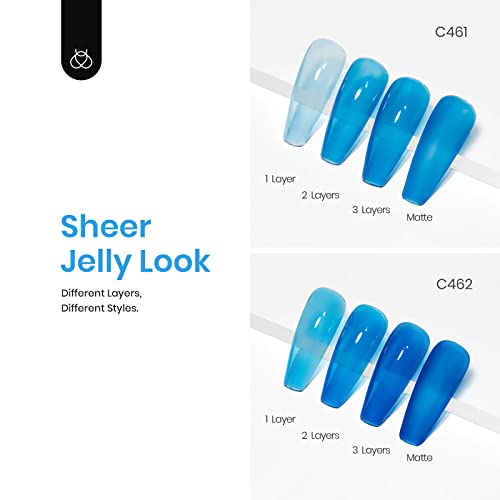 OPI Blue Gel Nail Polish 0.5 oz Chip-Resistant Wear - Image 4