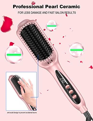 2-in-1 Hair Tool: Blow Dryer Brush Straightener - Image 3
