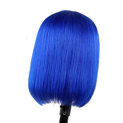 Blue Lace Front Human Hair Wig - Image 3