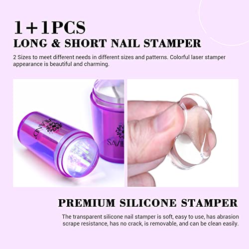24 Count Royal Blue French Tip Acrylic Nails - Stylish, Durable Medium Size - Image 3
