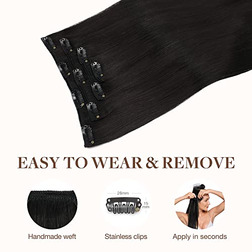 20-Inch Remy Human Hair Clip-In Extensions for Volume and Length - Image 6