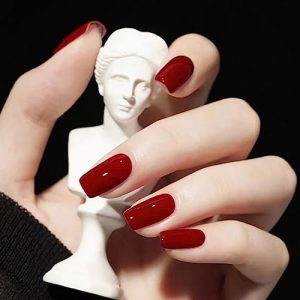 Trendy Solid Color Acrylic Nails Set for a Stylish At-Home Manicure - Medium Length