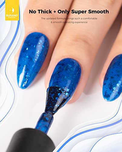 15ml Blue Glitter Gel Nail Polish with Sparkling Finish for Stunning Nail Art - Image 4