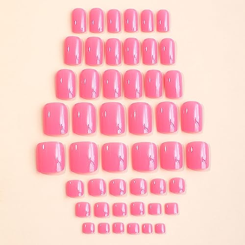 Soft Pink Acrylic Nail Tips for a Feminine Look 100 Count - Image 3