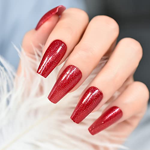 Vibrant Coffin Acrylic Nails Set for Eye-Catching Nail Art Creations