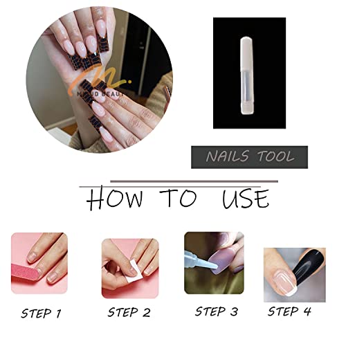 24 Piece Crocodile Print Acrylic Nail Art Design for Stylish Nail Enhancements - Image 5