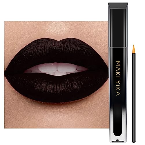 Bold Black Eyeshadow and Lipstick Set - Long-lasting Color for All Skin Tones