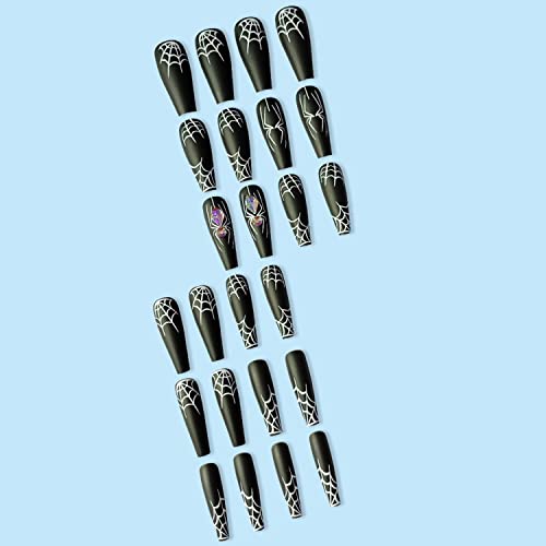 Festive Halloween Acrylic Nails Set 24 Pieces for Spooky Nail Art Designs - Image 7
